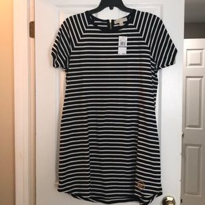 NWT Michael Kors dress - 1X black and white stripe
